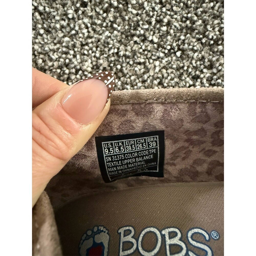 BOBS from Skechers Sneakers Womens 9.5 Taupe Memory Foam - Picture 6 of 6